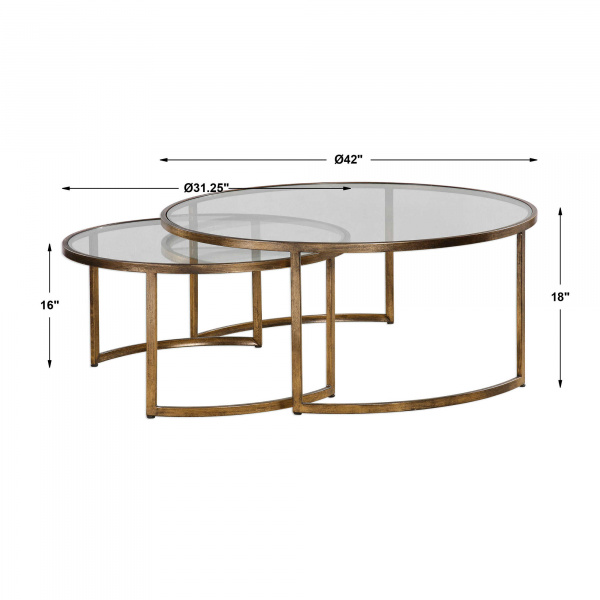 Uttermost 24747 Rhea Nested Coffee Tables S 2 01