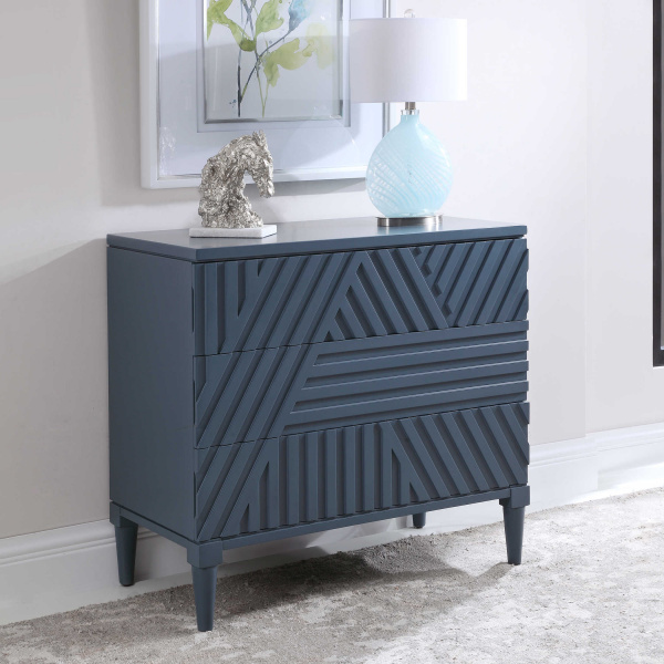 Uttermost 25383 Colby Blue Drawer Chest 02
