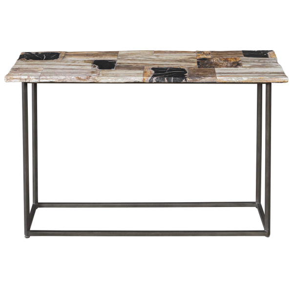 Uttermost 25498 Uttermost Iya Petrified Wood Console Table 8