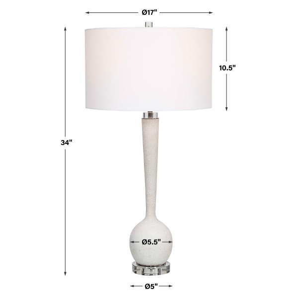 Uttermost 28472 Kently White Marble Table Lamp 1