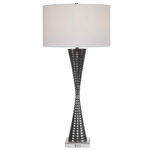 28473 Uttermost Renegade Ribbed Iron Table Lamp