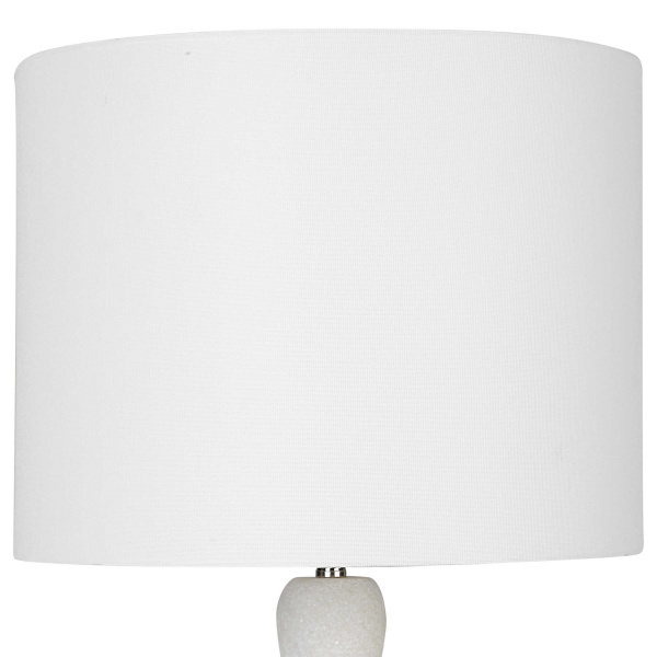 Uttermost 29796 1 Inverse White Marble Table Lamp 3