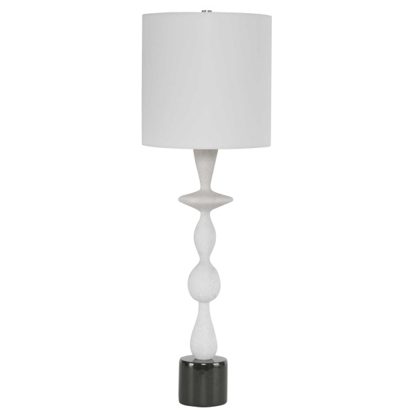 29796-1 Uttermost Inverse White Marble Table Lamp