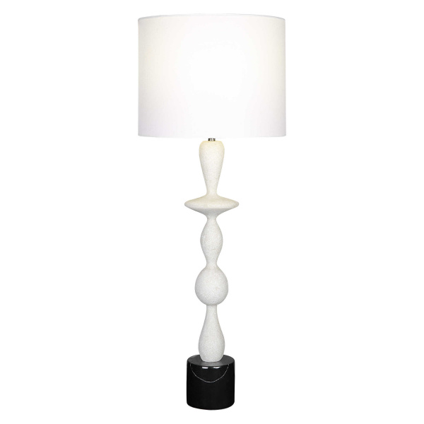 Uttermost 29796 1 Inverse White Marble Table Lamp 7