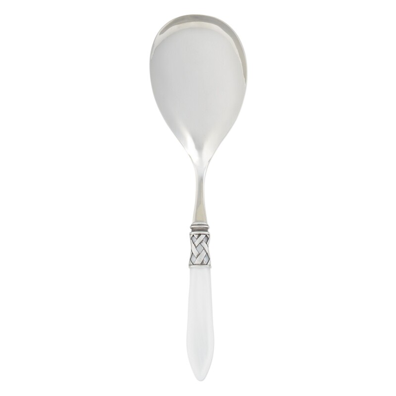 ALD-9806W Aladdin Antique White Serving Spoon