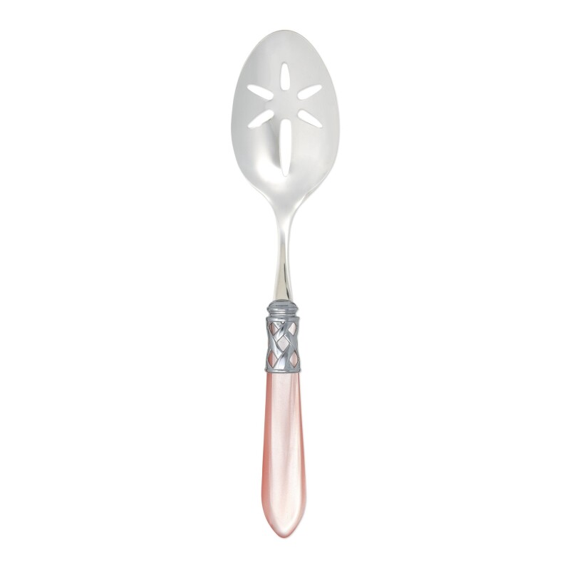 ALD-9818LP-B Aladdin Brilliant Light Pink Slotted Serving Spoon