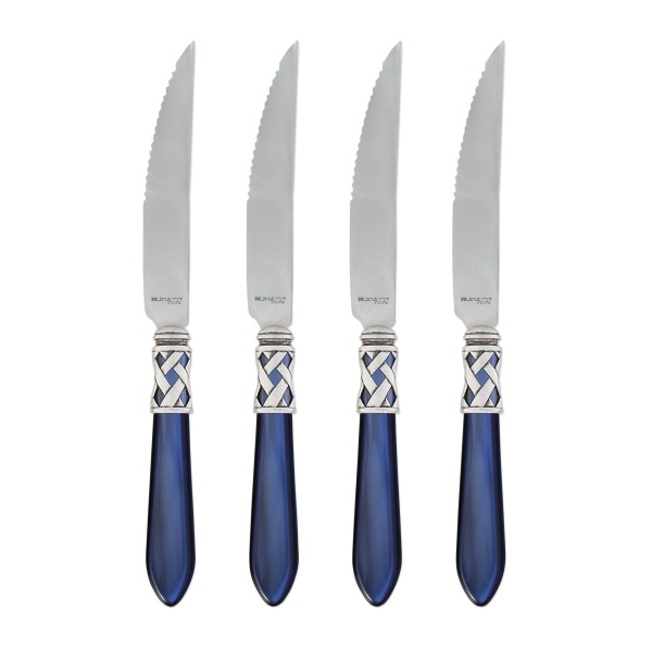 Aladdin Antique Blue Steak Knives - Set of 4