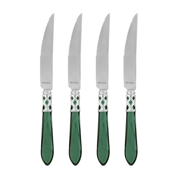 Aladdin Brilliant Green Steak Knives - Set of 4