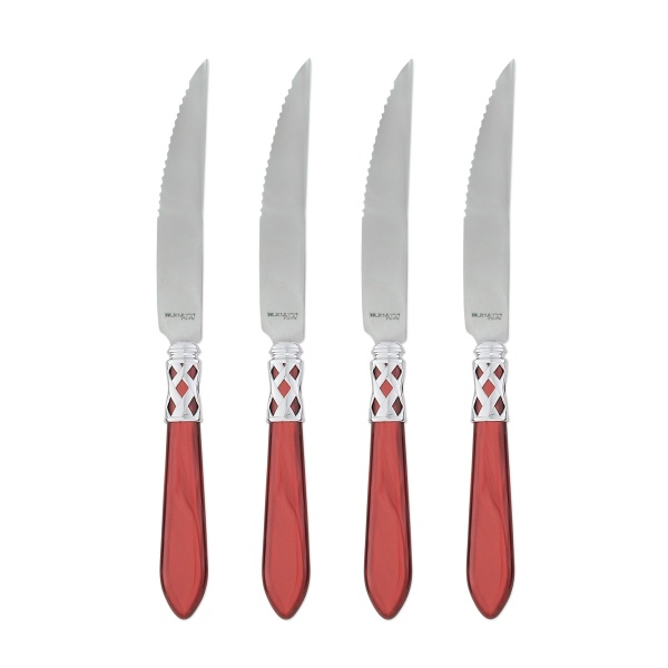 Aladdin Brilliant Red Steak Knives - Set of 4