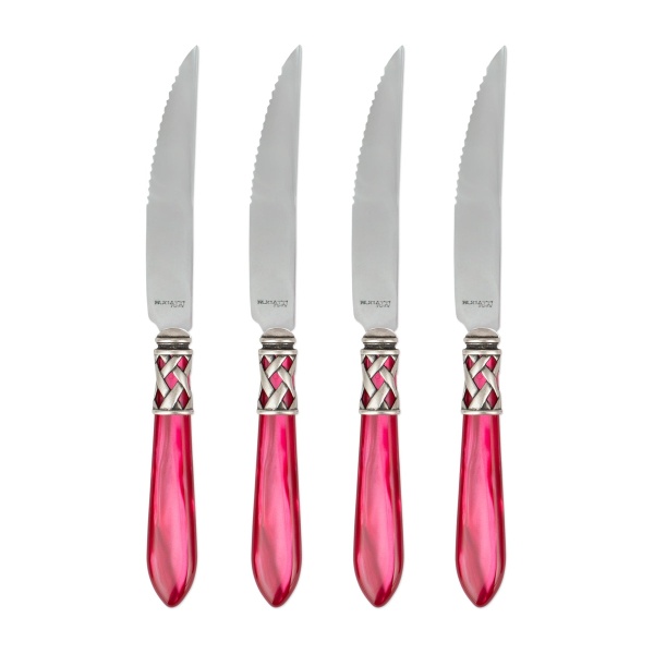 Aladdin Antique Raspberry Steak Knives - Set of 4