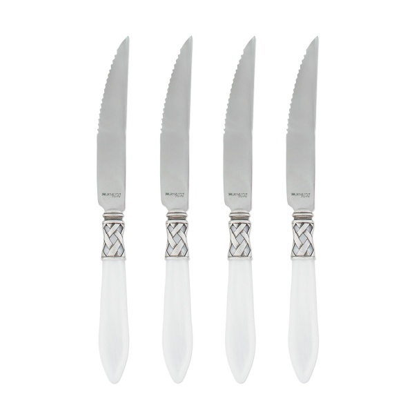 Aladdin Antique White Steak Knives - Set of 4
