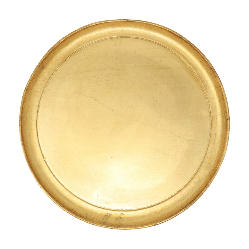 FWD-6217 Florentine Wooden Accessories Gold Medium Round Tray