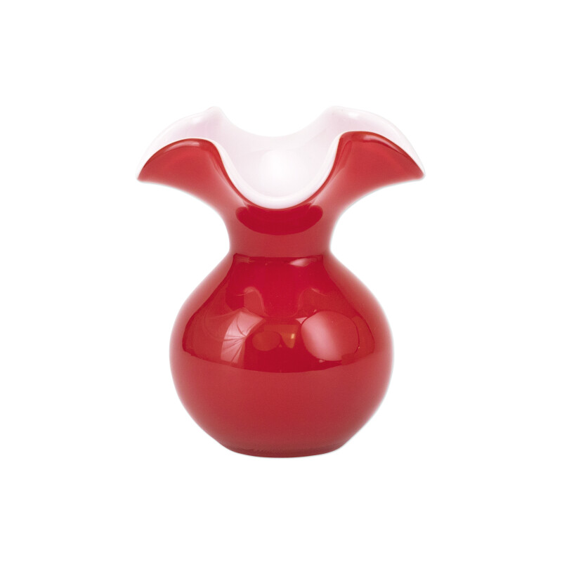 HBS-8580R-GB Hibiscus Glass Red Bud Vase