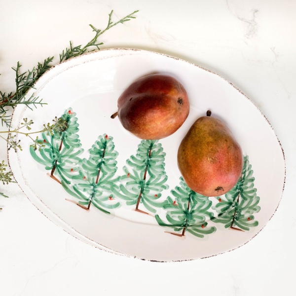 LAH-2625 Lastra Holiday Small Oval Platter