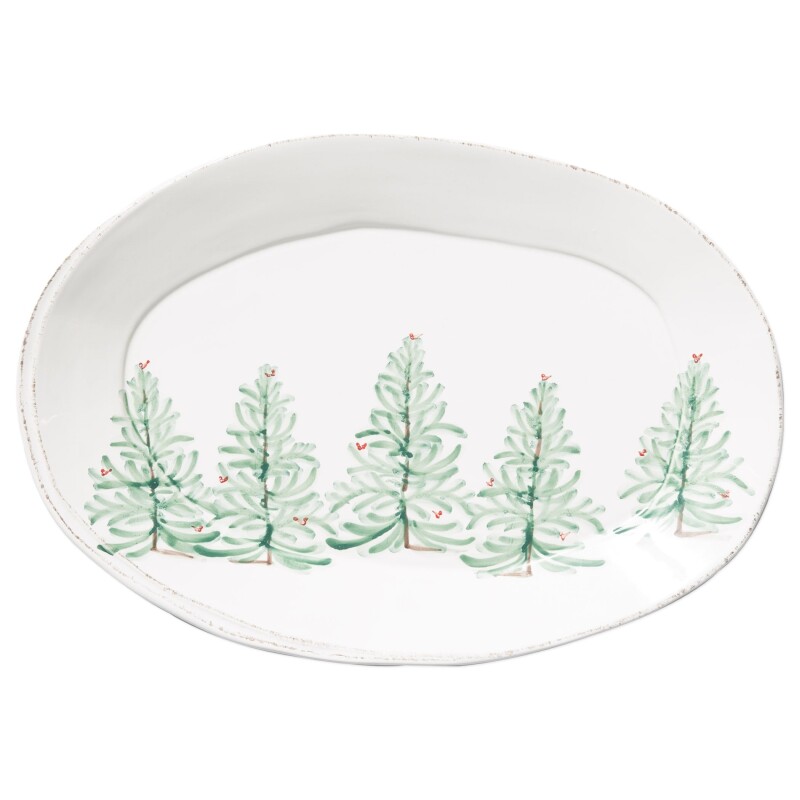 LAH-2626 Lastra Holiday Oval Platter