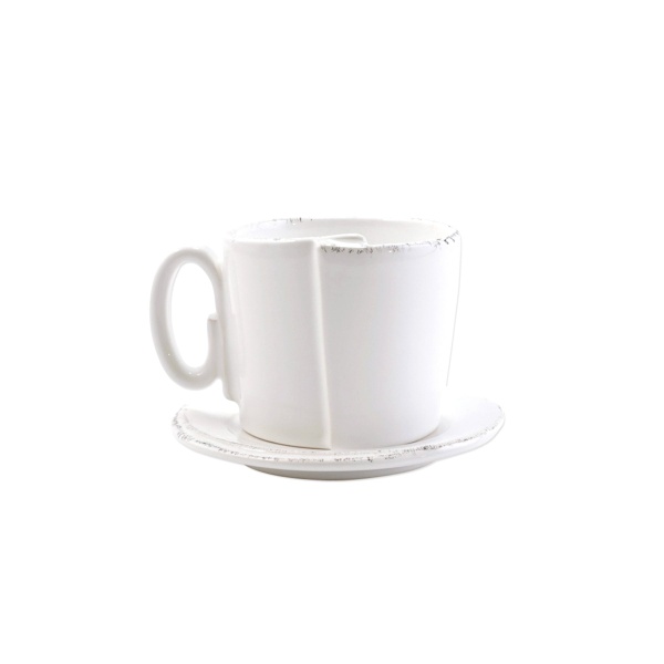 LAS-26002W Lastra White Cup and Saucer