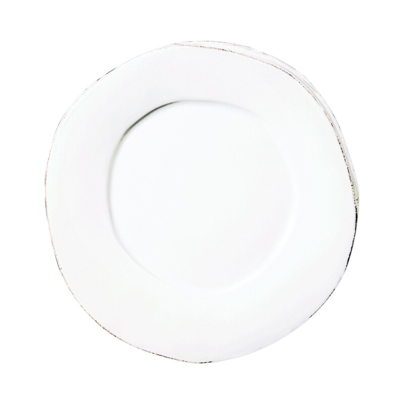 LAS-2606W Lastra White European Dinner Plate