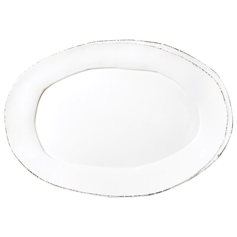 LAS-2626W Lastra White Oval Platter