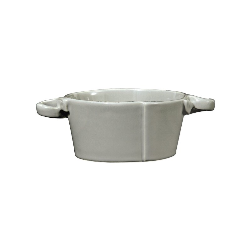 LAS-2651G Lastra Gray Small Handled Bowl