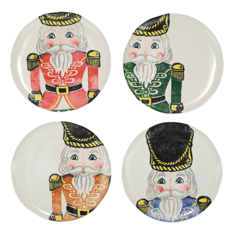 NTC-9700 Nutcrackers Assorted Dinner Plates - Set of 4