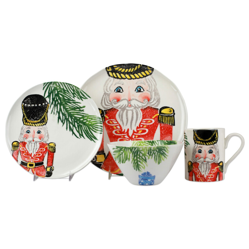 NTC-9700AS-4 Nutcrackers Red Four-Piece Place Setting