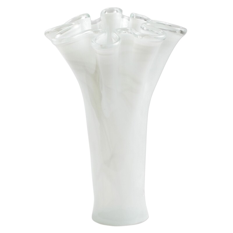 OND-5235W Onda Glass White Tall Vase