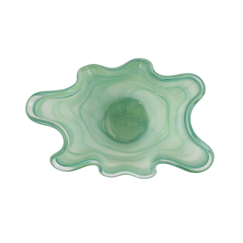Ond 5294g Onda Glass Green Medium Bowl 2