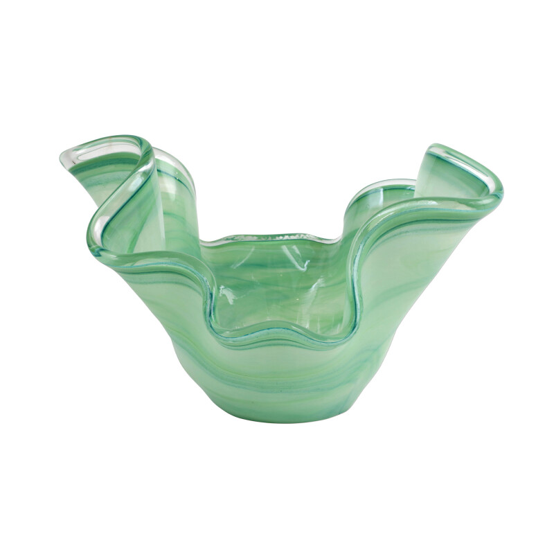 OND-5294G Onda Glass Green Medium Bowl