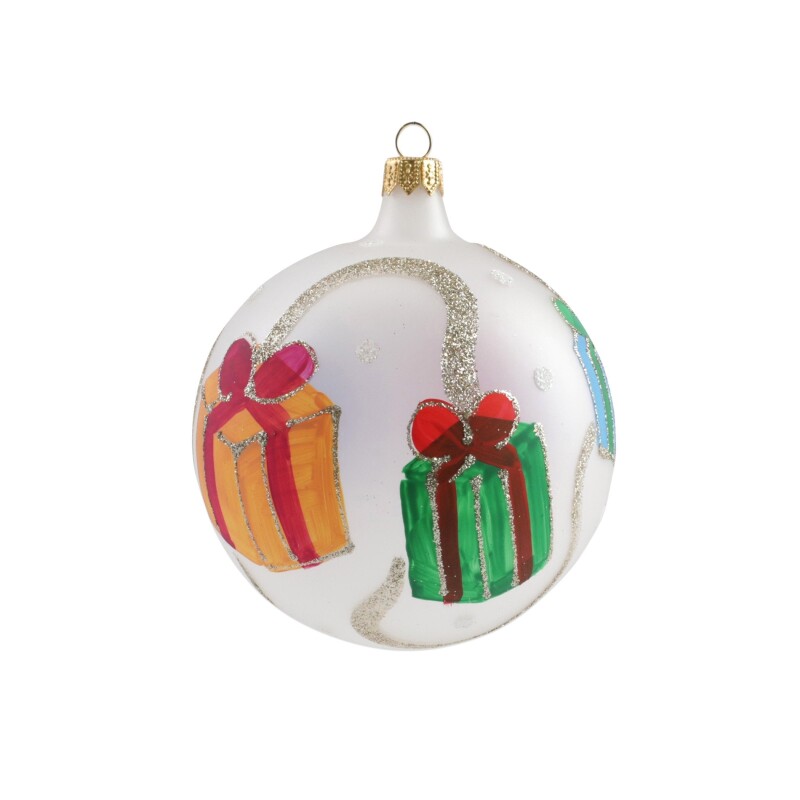 ORN-27021 Ornaments Gifts with Garland Ornament