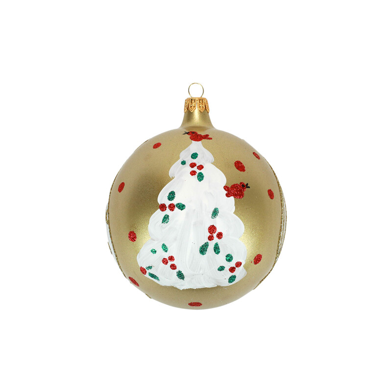 ORN-2730 Ornaments Tree with Red Birds Ornament