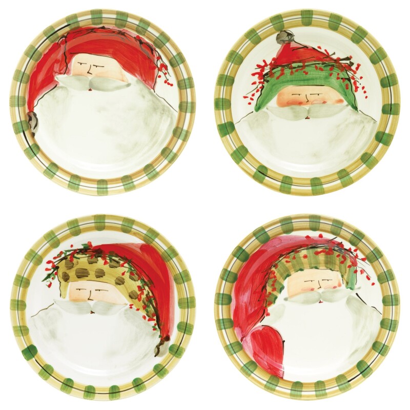 OSN-7800 Old St. Nick Assorted Dinner Plates - Set of 4