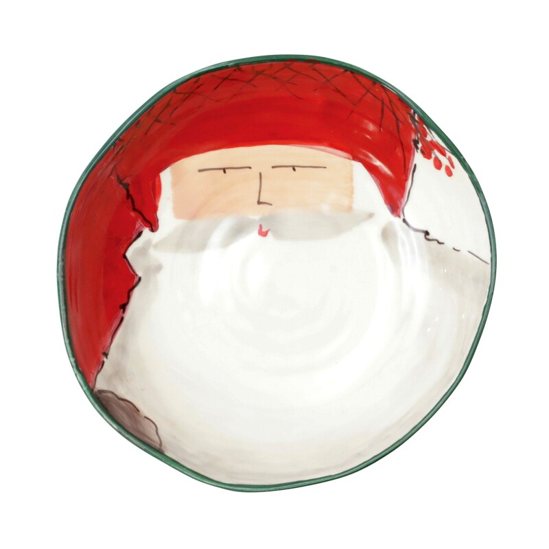 Osn 78004a Old St. Nick Pasta Bowl Red Hat