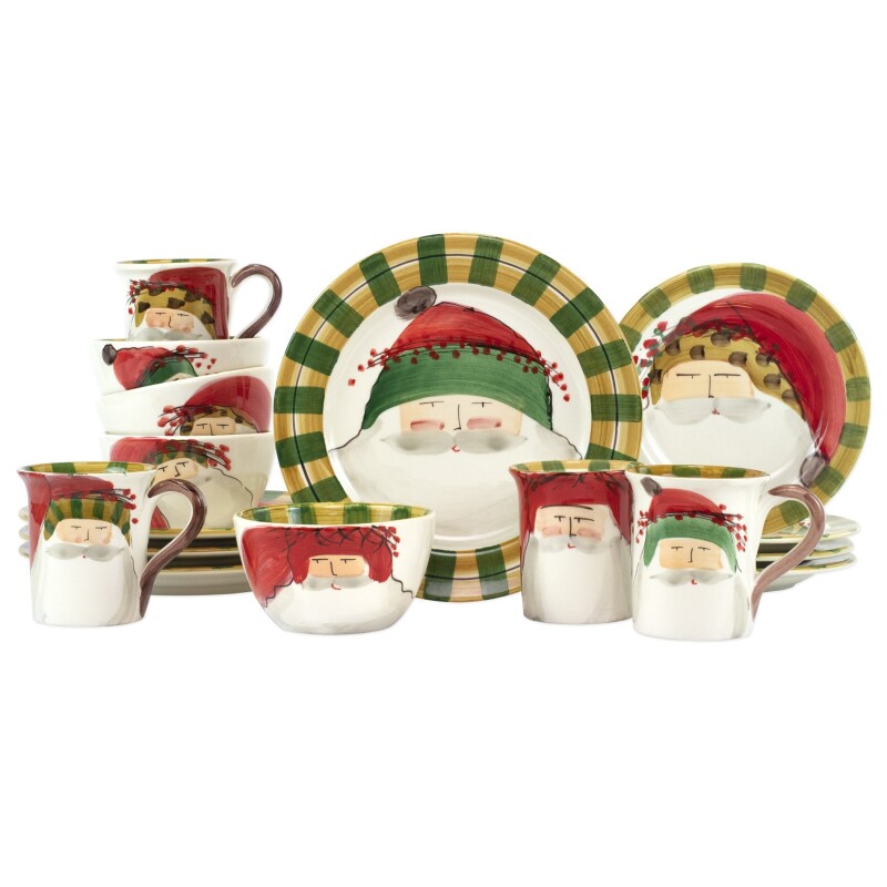 OSN-7800AS-16N Old St. Nick Assorted Sixteen-Piece Place Setting