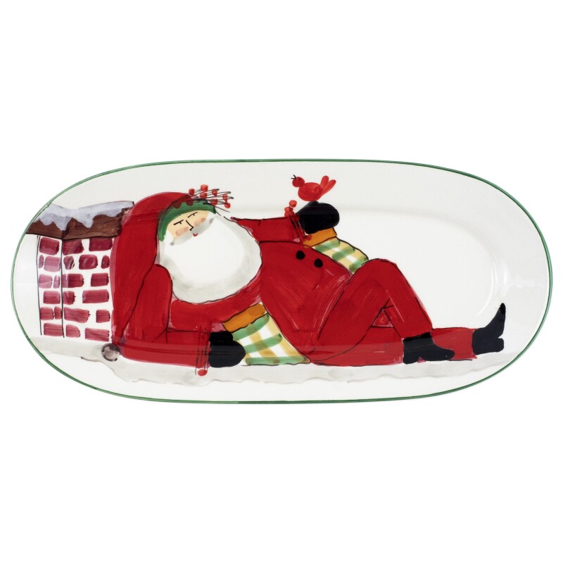 OSN-78084 Old St. Nick Small Oval Platter