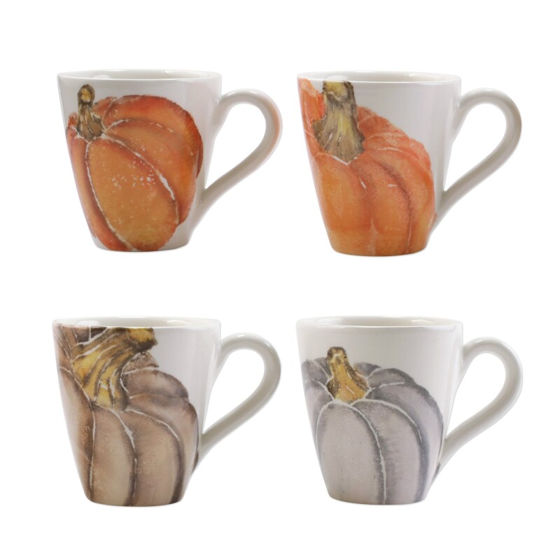 PKN-9710 Pumpkins Assorted Mugs - Set of 4