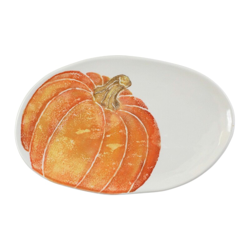PKN-9724 Pumpkins Small Oval Platter w/ Pumpkin
