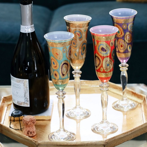 RGI-7650N Regalia Assorted Champagne Glasses - Set of 4