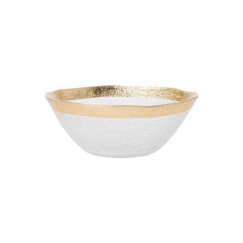RUF-5207 Rufolo Glass Gold Organic Small Bowl