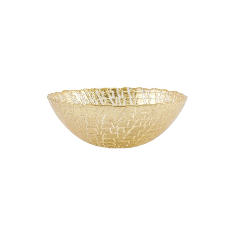 Ruf 5209 Rufolo Glass Gold Crocodile Small Bowl