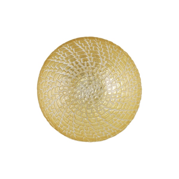 RUF-5209 Rufolo Glass Gold Crocodile Small Bowl