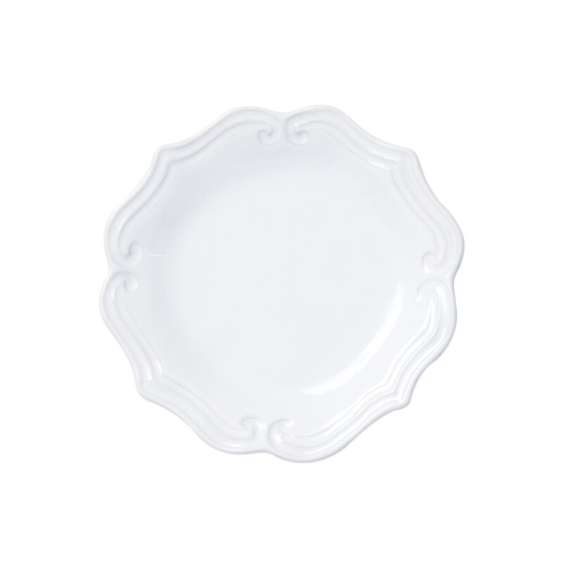 SINC-W1101C Incanto Stone White Baroque Salad Plate