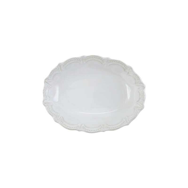 SINC-W11031 Incanto Stone White Lace Small Oval Bowl