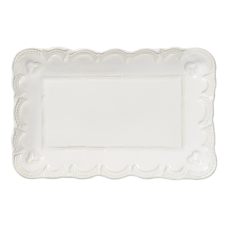 SINC-W1127 Incanto Stone White Lace Small Rectangular Platter