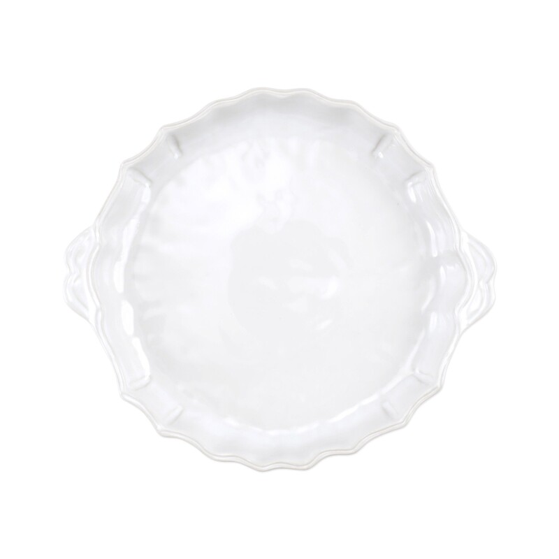 Incanto Stone White Baroque Pie Dish