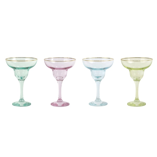 Vbow 52153 Vietri Rainbow Assorted Margarita Glasses Set Of 4 1