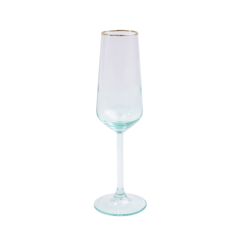 VBOW-G52150 Rainbow Green Champagne Flute