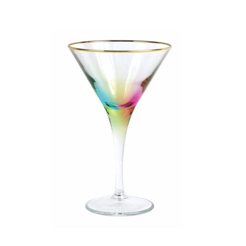VBOW-M52152 Rainbow Martini Glass