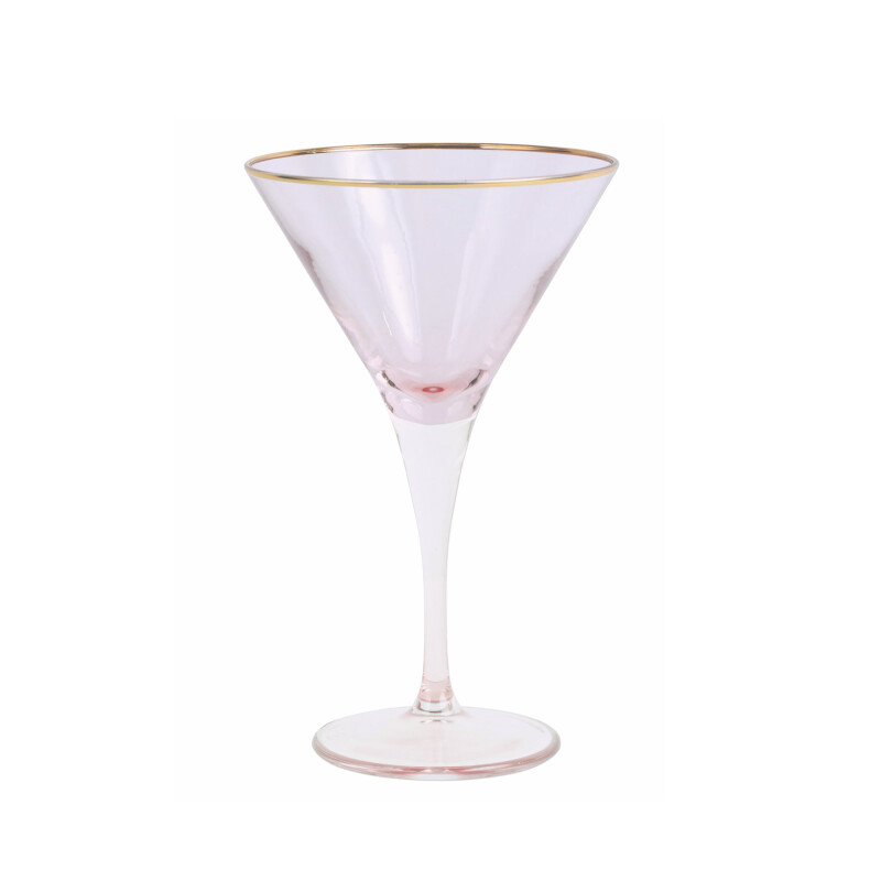 Rainbow Pink Martini Glass