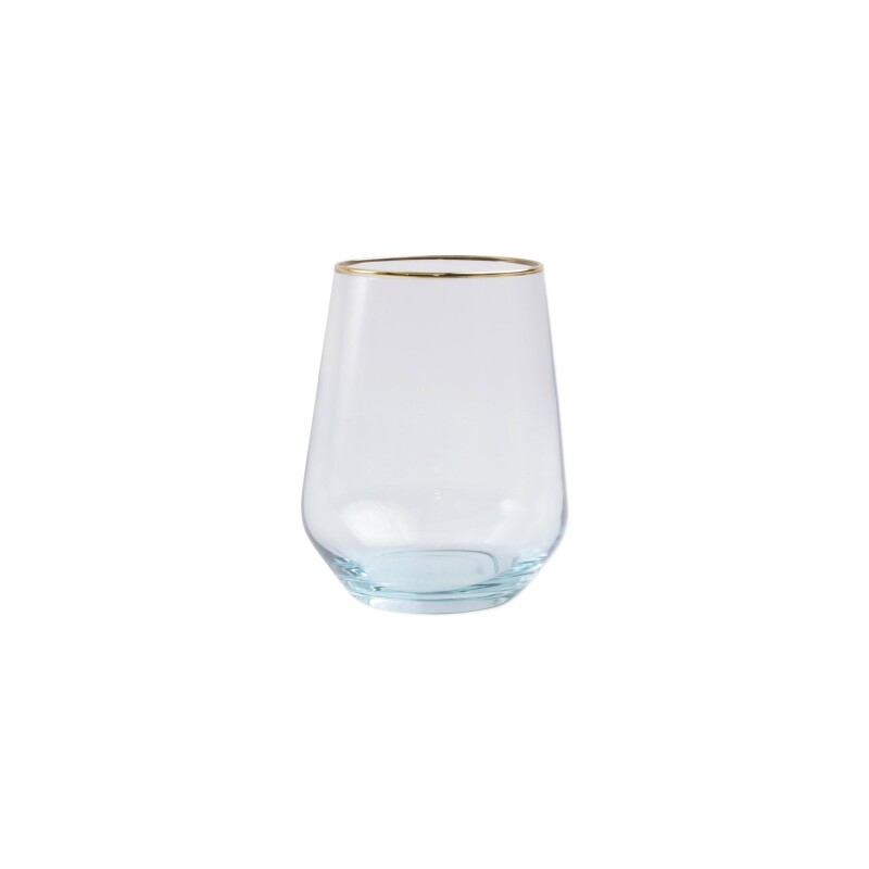 Vbow T52121 Rainbow Turquoise Stemless Wine Glass