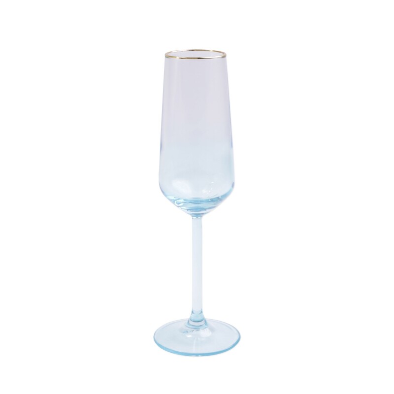 VBOW-T52150 Rainbow Turquoise Champagne Flute